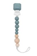 Attache-Suce en Silicone et bois - Bleu