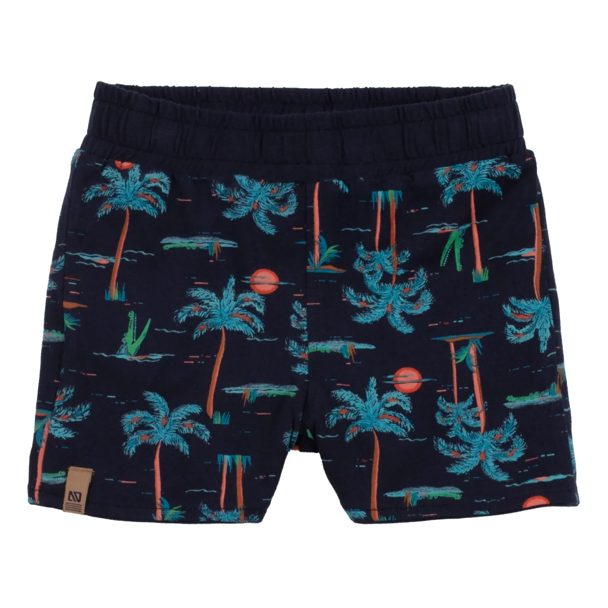 Culotte courtes reversible marine/imprimé - Un été à la piscine - S2453-03 - 6 à 24 mois – Image 4
