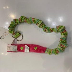 Attache-jouet imprimé - Rose et vert